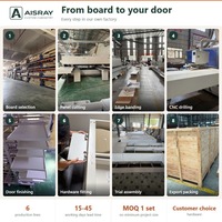 Meuble de cuisine en PVC avec portes thermoformées, aménagement moderne en L, dimensions personnalisées, boîtes en panneaux mélaminés et tiroirs à fermeture amortie