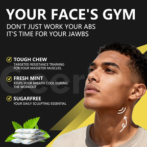 OEM Gomme à <span class=keywords><strong>mâcher</strong></span> dure 15X plus résistante pour l'exercice musculaire, sans sucre, pour renforcer la mâchoire et <span class=keywords><strong>le</strong></span> contour facial - Product Image 2