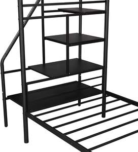 Lit de dortoir d'étudiant lit en fer multifonctionnel lit haut et bas de haute qualité et joli look - Product Image 2