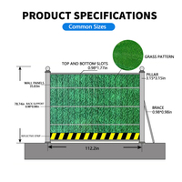 Anton Vorgefertigte Stahl-Gerüstkonstruktion |   Modularer Baustellenzaun 2m X 3m 10ft Höhe Moderner Stil Lackierte Oberfläche für Straßeninstandhaltung
