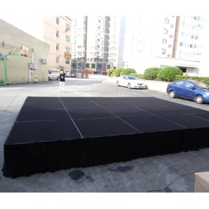 เวทีพกพาขนาด 4x4 ฟุต ประกอบง่าย พร้อมไฟสำหรับงานแต่งงาน - Product Image 1