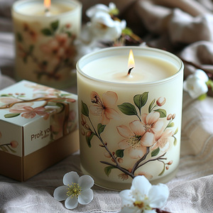Bougie aromathérapeutique unique à l'huile essentielle d'<span class=keywords><strong>Irene</strong></span>, cadeau premium pour la maison, la chambre à coucher, parfum désodorisant avec senteur de pêche - Product Image 2