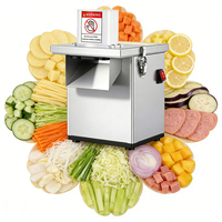 Commerciële groenten snijmachine 220V motor 600kg/u voor restaurants met snelle service, fruitverwerkingsbedrijven, bakkerijen
