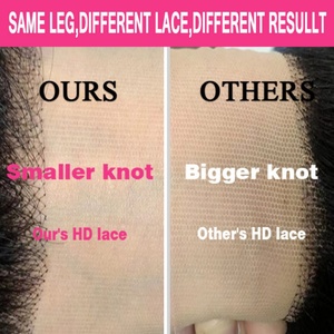 FH Transparent swiss Lace Closure 10a Bundles de cheveux brésiliens 5x5 Closure Cheveux alignés sur les cuticules avec Closure - Product Image 5