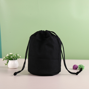 Personalized <b>Recyclable</b> Custom logo Canvas Cotton Candle Jewelry Pouch Round Bottom Drawstring <b>Bag</b> - Product Image 6