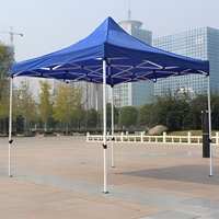 Gazebo pliable 3x3 pour extérieur, imperméable, pare-soleil, structure en fer, tente rétractable pop-up, auvent commercial en polyester pour salons professionnels