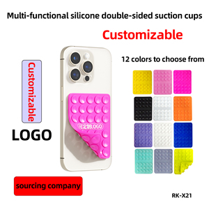 Biểu Tượng Tùy Chỉnh Chất Lượng Cao Dày Silicone Cốc Hút Điện Thoại Di Động Trường Hợp Dính Sucker Bìa Điện Thoại Chủ Grip In Tên Thương Hiệu - Product Image 5