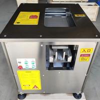 Machine à découper le poisson sur mesure de 1,5 mm d'épaisseur, machine à fileter le poisson frais et congelé automatique de 1 kW, trancheuse à viande 280 pièces/min