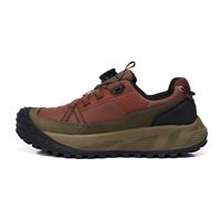 Unisex Trekking Botları Spor Koşu Ayakkabıları Otomatik Bağcıklı Nefes Alabilen Konforlu Açık Hava Deri Su Geçirmez Kaymaz MD+Kauçuk