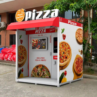Máquina Expendedora de pizza al aire libre a la venta 69 piezas 12 pulgadas Pizza completamente automática máquina expendedora exterior de buena calidad