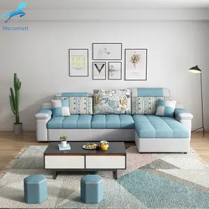 Toptan 2020 yeni stil özelleştirilebilir mavi renk oturma tek kumaş kanepe