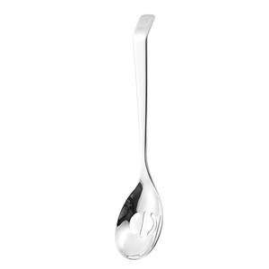 304 stainless steel common spoon leak long handle vegetable spoon household eating soup spoon tableware hotel service spoon leak - Product Image 5