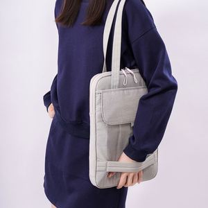 New Design Light-Weight 15inch Vertical Version <b>Fluffy</b> Puffer Computer Shoulder <b>Bag</b> Quilted Laptop Sleeve <b>Bag</b> - Product Image 4