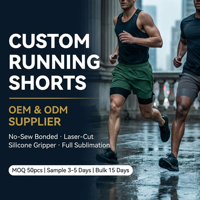 Shorts de sport pour hommes, style marathon, en polyester et élasthanne, avec short intégré, personnalisables, pour fitness et entraînement