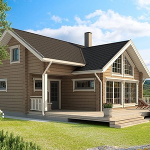 Cabanes d'été en bois de style traditionnel avec charpente en bois traité thermiquement pour les vacances ou le jardin - Product Image 4