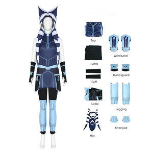 Conjunto de héroe adulto al por mayor para mujer, disfraz de Cosplay de personaje de película de Clone Wars para fiesta de Halloween - Product Image 5