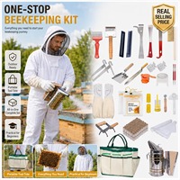 Ensemble d'outils d'apiculture de 33 pièces, fournitures d'apiculture complètes avec sac Oxford pour débutants et professionnels