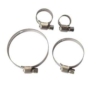 Collier de serrage réglable en acier inoxydable métrique TJBC304, 8 <span class=keywords><strong>mm</strong></span> de large, pour <span class=keywords><strong>tuyau</strong></span> et conduite - Product Image 1