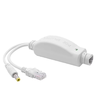 IP66 impermeable aislado 10/100Mbps 48V 12V 1A 15W red exterior CCTV sistemas de seguridad divisor PoE Monitor separador de energía