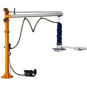 Column mounted jib crane laminate board vacuum lifter with laser cutting machine