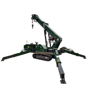 CE/ISO9001 אושר צר עבודה קטן מיני 5 טון מתקפל הידראולי להניף מנוע עכביש מנוף - Product Image 3