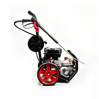 BISON (CHINE) Nouvelle Conception 200 bars 6,5 CV 196 cm³ 3600 PSI Laveuse à Pression Commerciale à Démarrage par Lanceur pour Lavage de Voitures