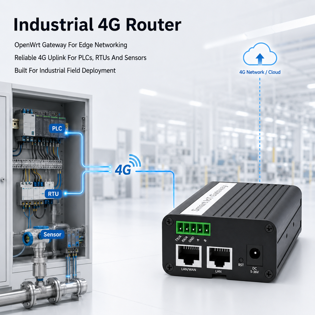 4G Industrial VPN Router for Remote PLC Access With Layer 2 Transparent Bridge Same Subnet Communication