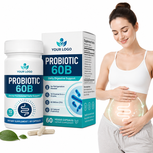 Factory Direct Supply HALAL Certified Non GMO 60Billion CFU All Natural Shelf Stable Digestive Gut Health Probiotic 60B Capsules - Product Image 1