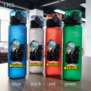 Bouteille d'eau portable en plastique de grande capacité 560 ml <span class=keywords><strong>My</strong></span> <span class=keywords><strong>Hero</strong></span> <span class=keywords><strong>Academia</strong></span> 4 couleurs pour enfants, bouteille de sport d'extérieur, Anime Midoriya Izuku Japon - Product Image 6
