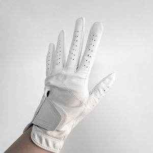 Guanti in pelle di pecora personalizzati con stampa Cabretta in pelle guanto da Golf con il proprio Logo per le mani - Product Image 6