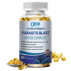 Oem usus besar pembersihan Detox Softgel kapsul dewasa suplemen 60 hitungan mendukung <span class=keywords><strong>Gut</strong></span> Kesehatan - Product Image 1