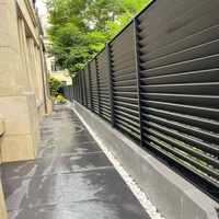 Valla de Aluminio Plana, Segura y Fácil de Montar, Valla de Privacidad para Villas, Comunidades y Casas