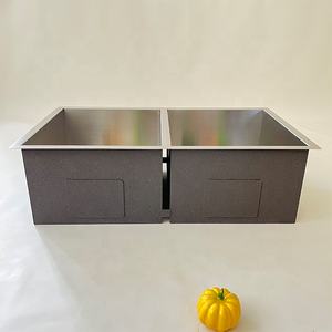 OM-3219 Usine Vente Directe En Acier Inoxydable Évier Rectangulaire Double Évier Cuisine Légumes Et Fruits Lavabo - Product Image 5