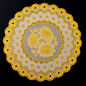 Luxury Wedding Dining Gold Plastic Pvc <strong>Placement</strong> <strong>Table</strong> <strong>Mats</strong> for Dining <strong>Table</strong> - Product Image 5