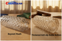Bouteilles diffuseurs de parfum en verre transparent rhombique sans fumée pour aromathérapie, 150 ml