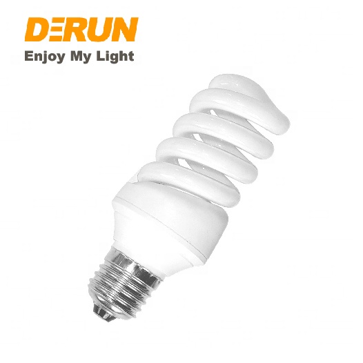 Lámpara de ahorro de energía T4, medio espiral, 12mm, 15W, 9W, 110-130V, 6400K, E27, CFL-SPIRAL