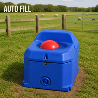 Abreuvoir robuste pour pâturage avec valve à flotteur automatique 40L, abreuvoir pour bétail, moutons, chèvres et veaux, non chauffé, pour ferme