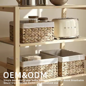 Đơn Giản Đẹp <span class=keywords><strong>Wicker</strong></span> Lưu Trữ Nhà Giỏ Phòng Khách Sạn Thoáng Khí Bầu Cỏ Lưu Trữ Giỏ Cho Hộ Gia Đình Sử Dụng - Product Image 6