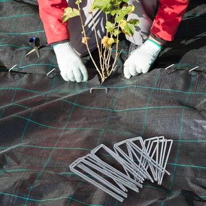 Piquets de jardinage en acier de 6 pouces pour plantes d'extérieur, pour fixer les tuyaux d'arrosage du jardin - Product Image 5