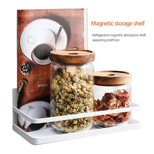 Magnetic Spice Rack Easy To Install On The Side Of Refrigerator Space Saving Kitchen Organization Shelf Organizer For Cabinet