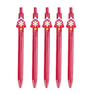 Hot Selling Neutral Pen 0.5mm Stationery Christmas Style Student Water Pen Christmas Unisex Pen