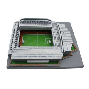 Qiao — modèle de stade pre-mier lea _ guen, ornements artisanaux de Court en métal, modèle tridimensionnel détachable - Product Image 4