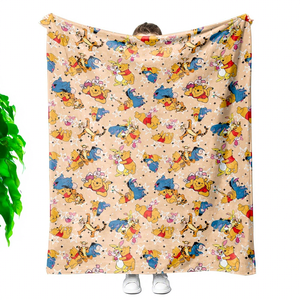 Coperta Morbida e Accogliente in Flanella con Design Personalizzato di Winnie the <span class=keywords><strong>Pooh</strong></span> per Casa e Viaggio, Regalo di Natale - Product Image 1
