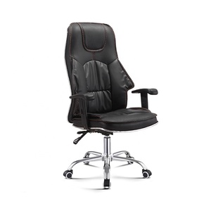 Đa chức năng có thể điều chỉnh tay vịn PU da làm việc Ghế nghiêng và khóa ngồi có thể ngả xoay văn phòng chơi game ghế với cao trở lại - Product Image 4