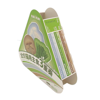 Emballages alimentaires en carton en forme de triangle de couleur personnalisée, vente en gros, matériaux recyclés écologiques, pour friandises pour animaux de compagnie, collations, cadeaux