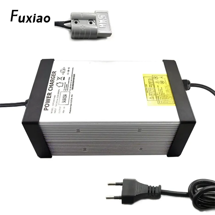 Fuxiao Lipo pil şarj 43.8V 20A 15A 12A 10A 5A 2A Lifepo4 için pil paketi 36V hücre 12S adaptörleri