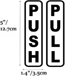 2024 Hot Selling <strong>Pull</strong> and <strong>Push</strong> Vertical Vinyl Decal Sticker, Self-adhesive, Suitable <strong>for</strong> Business Shop and Other <strong>Doors</strong> <strong>Signs</strong> - Product Image 1