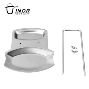 Étagère de <span class=keywords><strong>cuisine</strong></span> populaire à 2 pièces, support de <span class=keywords><strong>couvercle</strong></span> de pot en acier inoxydable pour cuillère et <span class=keywords><strong>couvercle</strong></span>, accessoires de <span class=keywords><strong>cuisine</strong></span> - Product Image 6