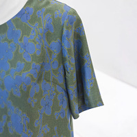 Robe d'été 2026 en soie de mûrier 100% pour femme, élégante, vintage, à col rond, taille ample, mi-longue, imprimée, en twill