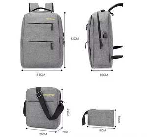 Lot de 3 sacs à dos pour ordinateur portable, cartable personnalisé pour adolescents, ensemble de sacs d'école pour enfants - Vente en gros à prix réduit - Product Image 2